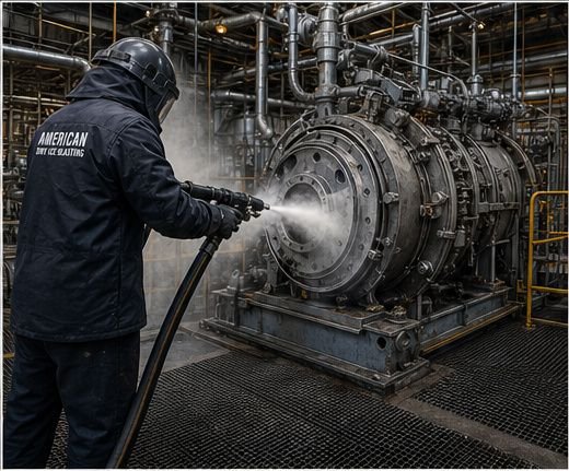 Industrial Dry Ice Blasting Field Operation
